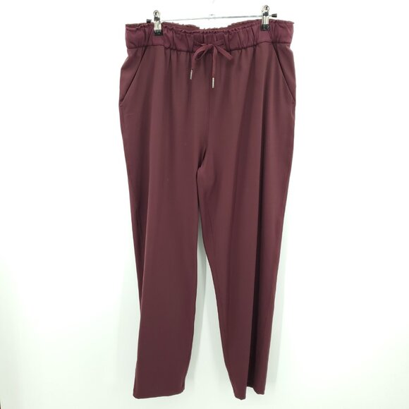 Lululemon Keep Moving Pant 10 Cassis Red - Picture 3 of 16